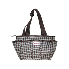 VIVACE Accessories Bag - Houndstooth PVC - 27 x 21 x 15cm 10 1/2" x 8 1/4" x 6"