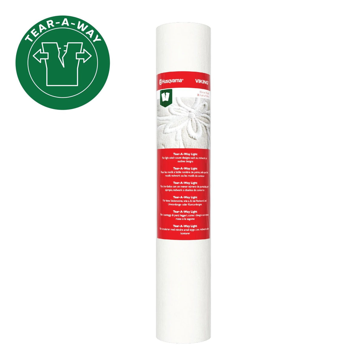 HUSQVARNA® VIKING® Tear-a-Way Light Stabilizer 15 Inches x 10 Yards