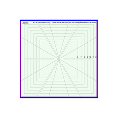 Westalee 6 Point Crosshair Square Deluxe 12.5" With Block Lines #WA-CHS12.5