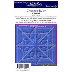 Westalee 8 Point Crosshair Square Deluxe 12.5" With Block Lines #WA-CHS8PT-12.5