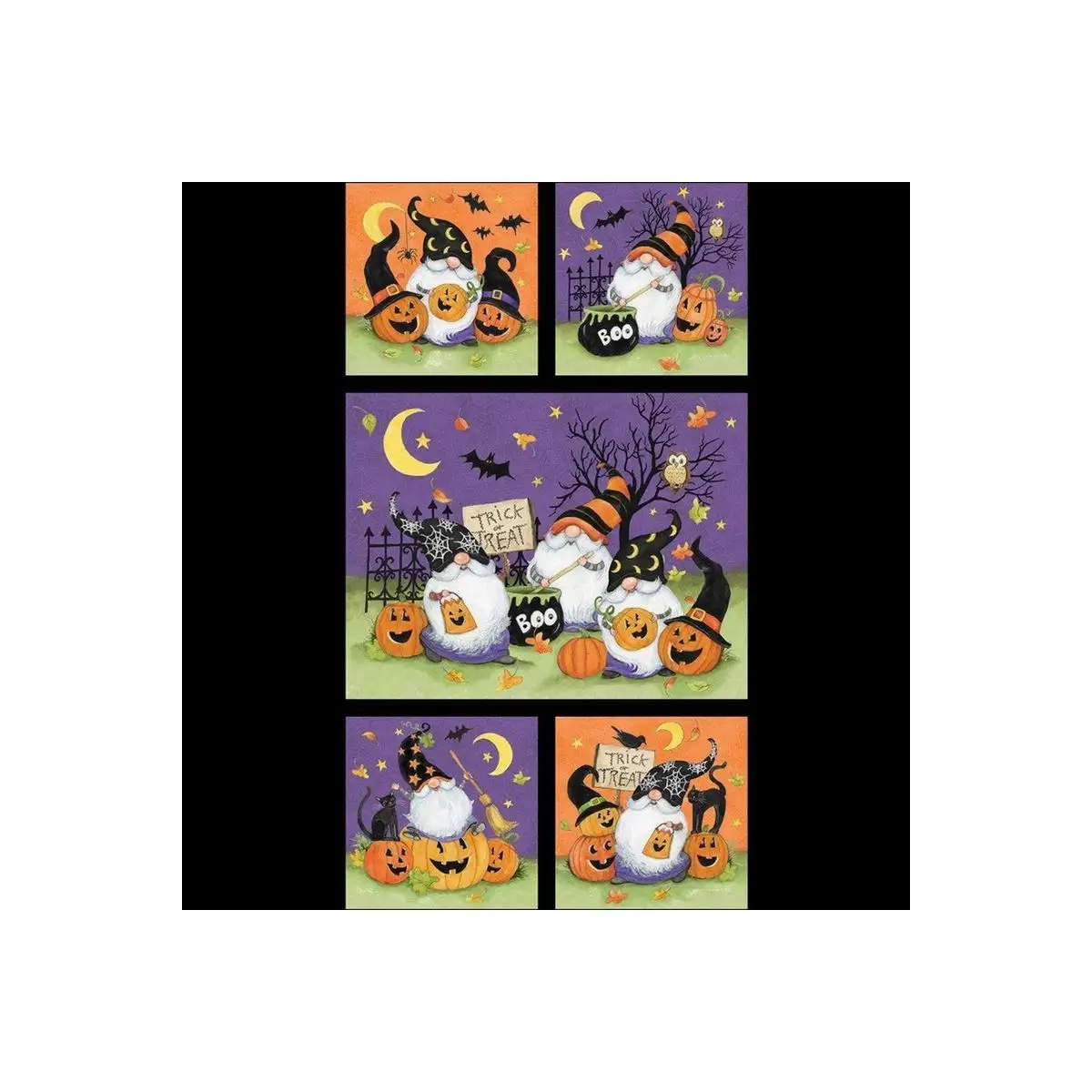 Fabric, Wilmington Prints, The Boo Crew Panel - 39789-968
