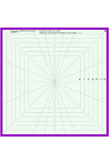 Westalee Crosshair Square 8-Point Template Ruler 12-1/2" x 12-1/2"